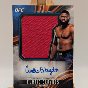 Curtis Blaydes 2019 Topps UFC Knockout AJM-CB 2 Color Jumbo Mat Relic Auto FRENLY BRICKS - Open 7 Days
