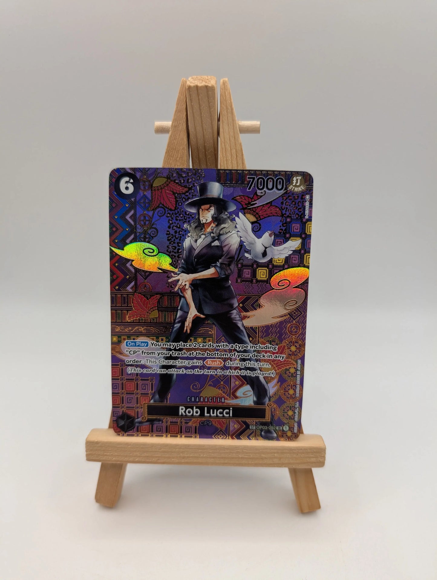 One Piece Card Game CCG TCG Rob Lucci OP03-092 SP Special Alt Art ENG FRENLY BRICKS - Open 7 Days