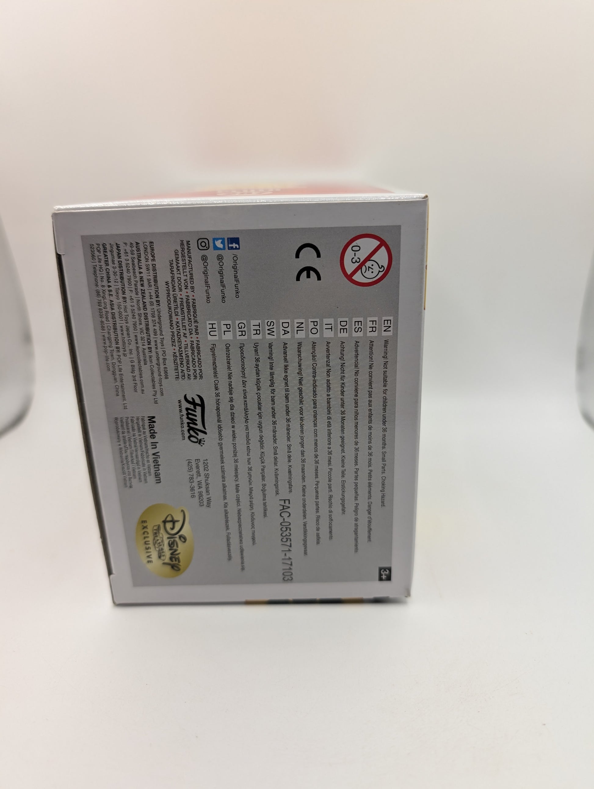 Funko Pop Pluto  #287 Disney Disney Treasures Exclusive  Vinyl Figure