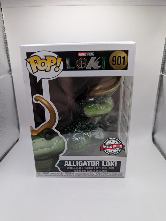 Marvel Funko Pop - Alligator Loki - Loki - No. 901 FRENLY BRICKS - Open 7 Days
