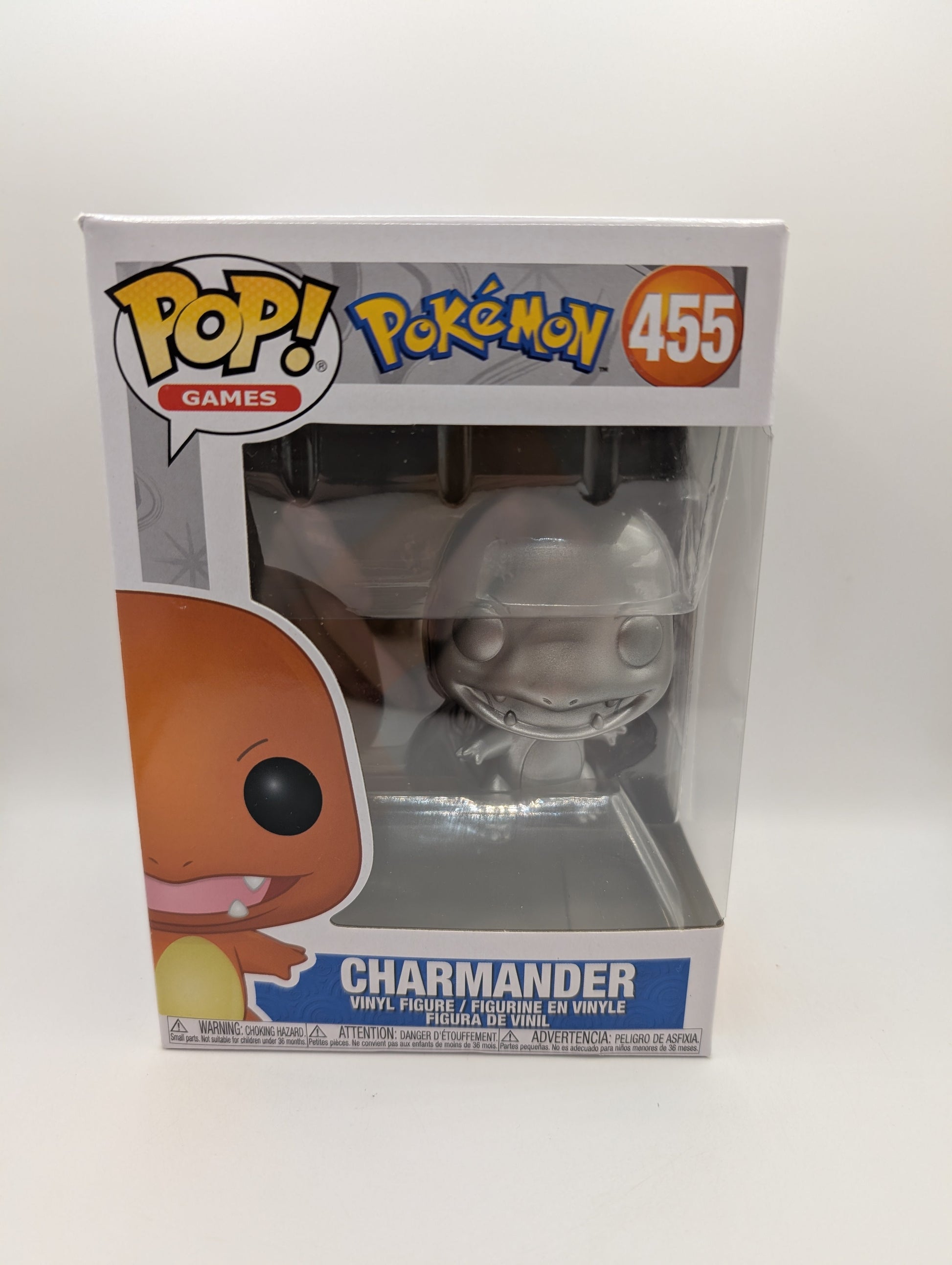 Charmander 25th Anniversary Silver Metal #455 POP! Vinyl Pokemon FRENLY BRICKS - Open 7 Days