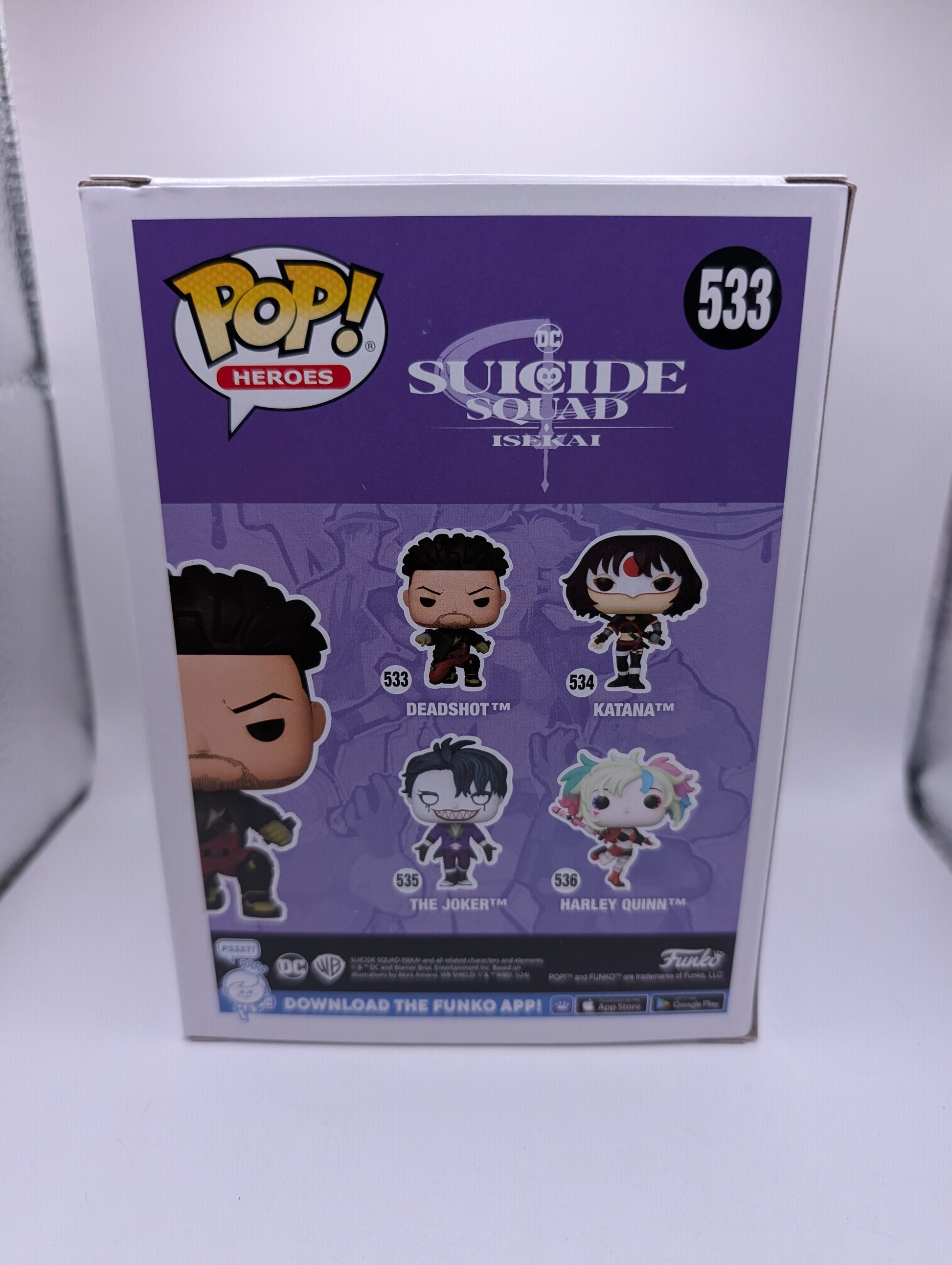 Suicide Squad: Isekai - Deadshot Pop! Vinyl Figure #533 FRENLY BRICKS - Open 7 Days