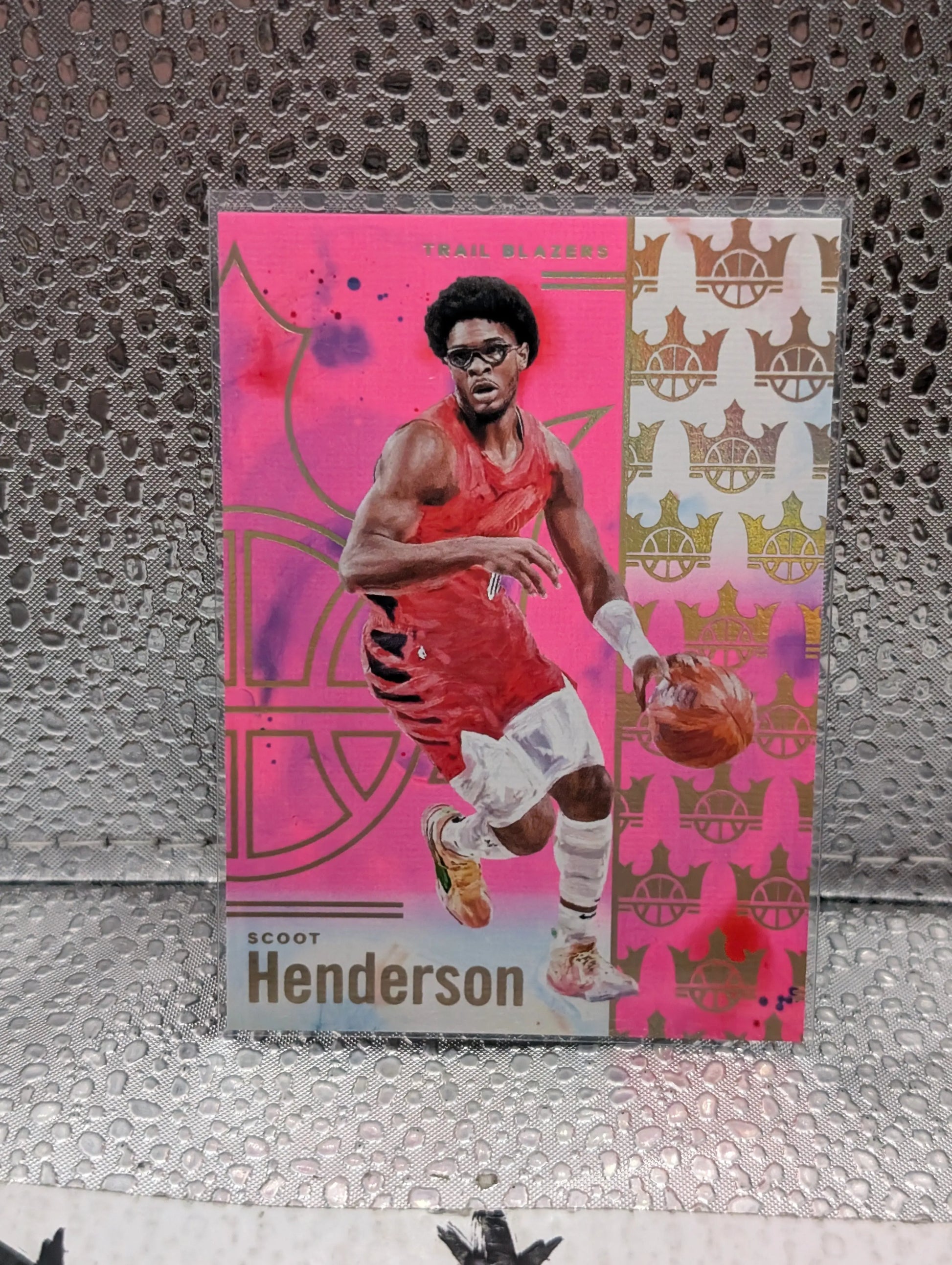 2024-25 Panini Court Kings Scoot Henderson Pink #/99 Portland Trail Blazers FRENLY BRICKS - Open 7 Days