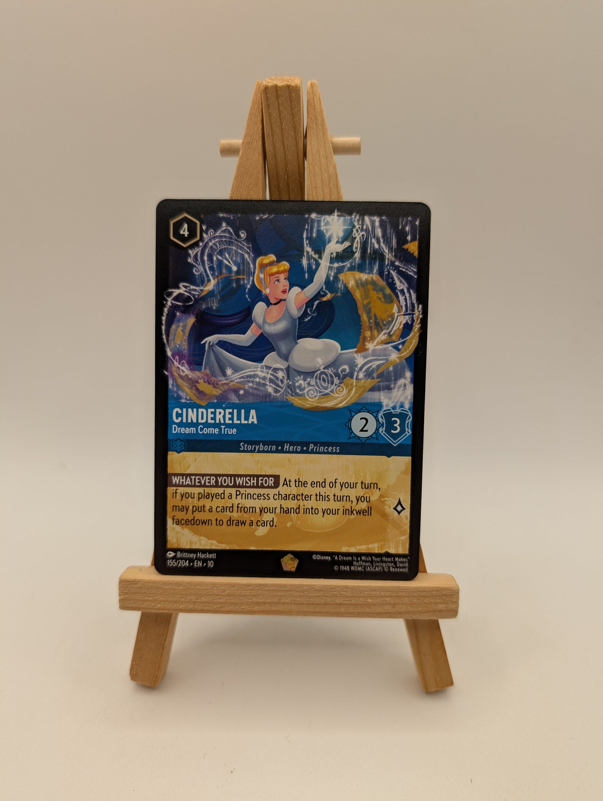 Disney Lorcana Whispers in the Well Cinderella Dream Come True 155/204 Non Foil FRENLY BRICKS - Open 7 Days