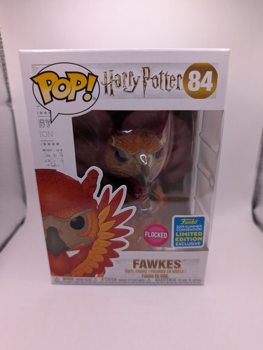 Fawkes Flocked 84 Funko Pop Vinyl - Harry Potter FRENLY BRICKS - Open 7 Days