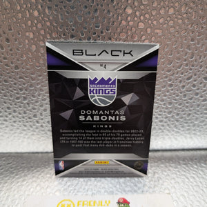 2022-23 Panini Black Domantis Sabonis #4 /25 FRENLY BRICKS - Open 7 Days