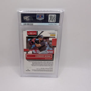 CONNOR WONG RATED ROOKIE AUTO /99 2022 Panini Donruss Optic White Mojo Red Sox PSA 10 FRENLY BRICKS - Open 7 Days