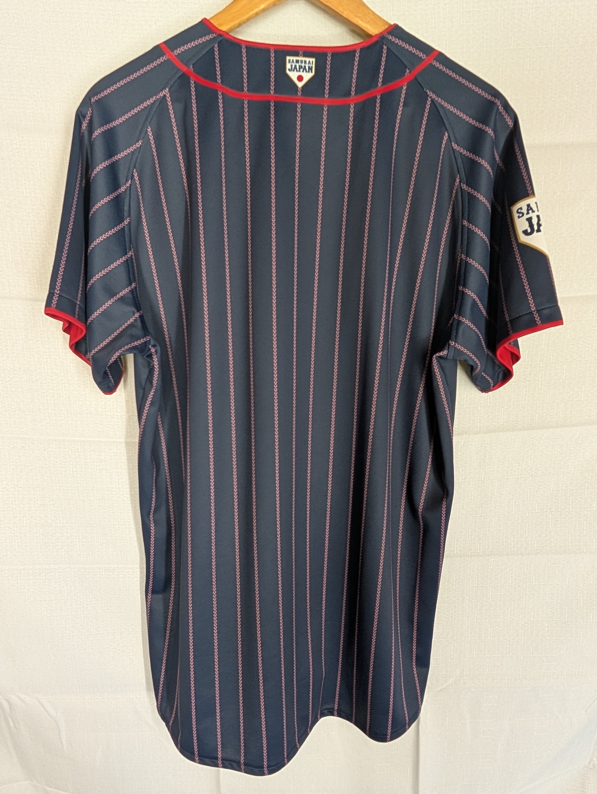 Nippon Baseball Asics Samurai Japan Away 2017-2021 Dark Navy Blue Large Jersey