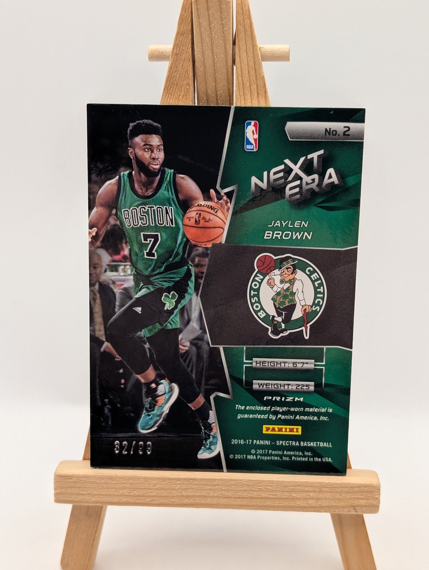 Panini Spectra 2016-17 Jaylen Brown Next Era Rc Patch #149 /99 Boston Celtics FRENLY BRICKS - Open 7 Days