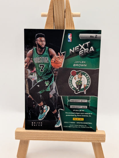 Panini Spectra 2016-17 Jaylen Brown Next Era Rc Patch #149 /99 Boston Celtics FRENLY BRICKS - Open 7 Days