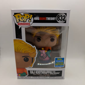 Funko POP! BBT Raj Koothrappali (Aquaman)  #832 2019 convention FRENLY BRICKS - Open 7 Days