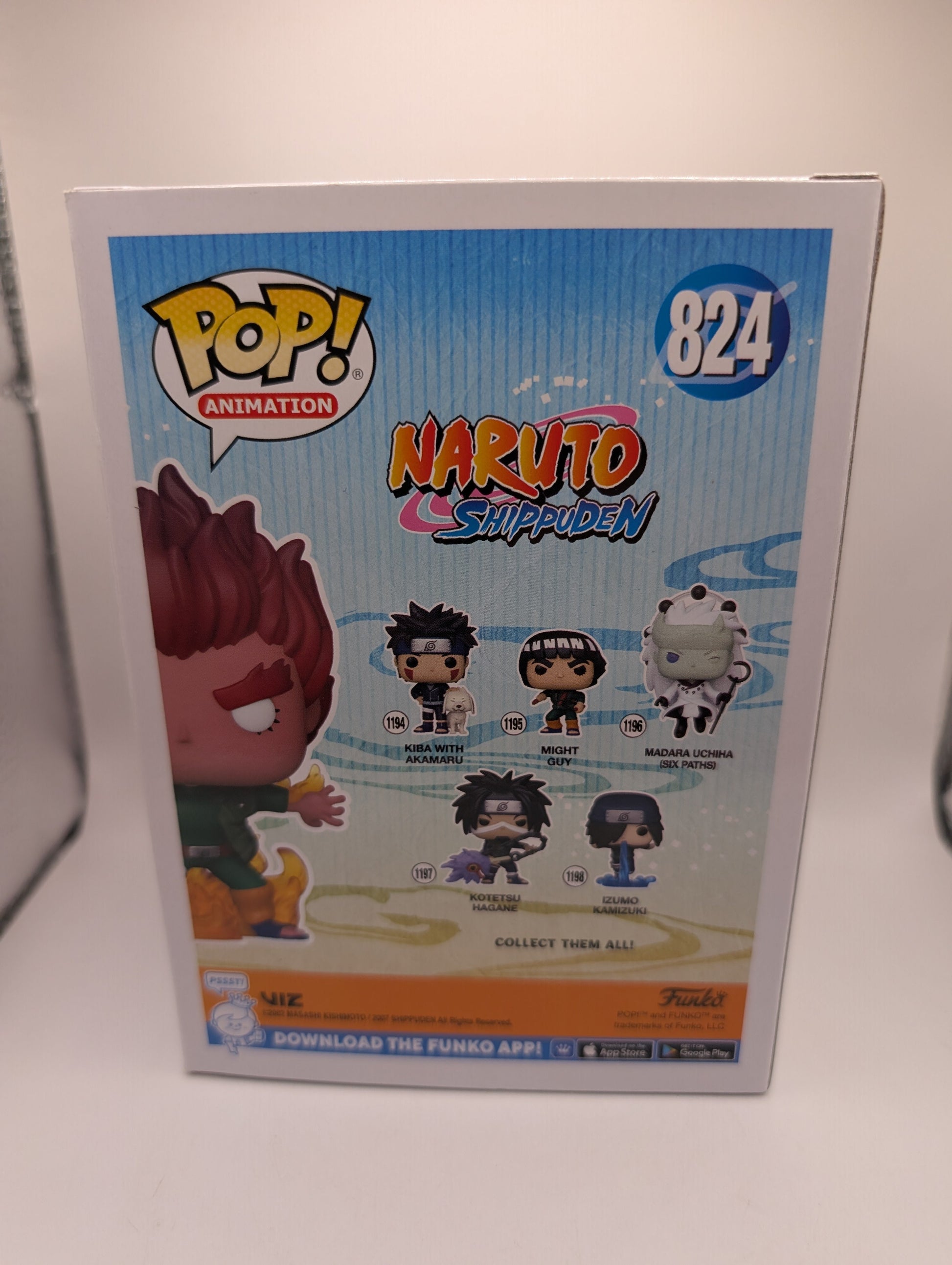 Funko Pop! Vinyl: Naruto Shippuden - Might Guy (Eight Inner Gates) #824 FRENLY BRICKS - Open 7 Days