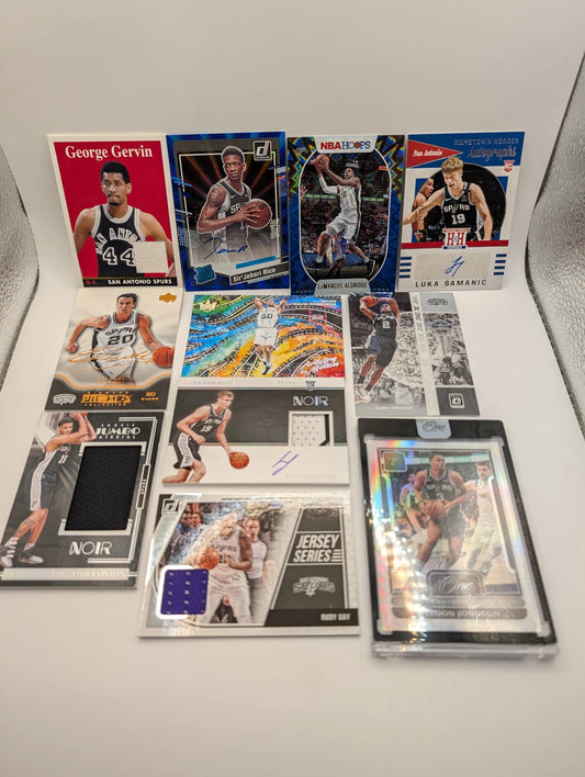 San Antonio Spurs NBA Basketball Card Lot, Rookies, Patch, Auto, George Gervin FRENLY BRICKS - Open 7 Days