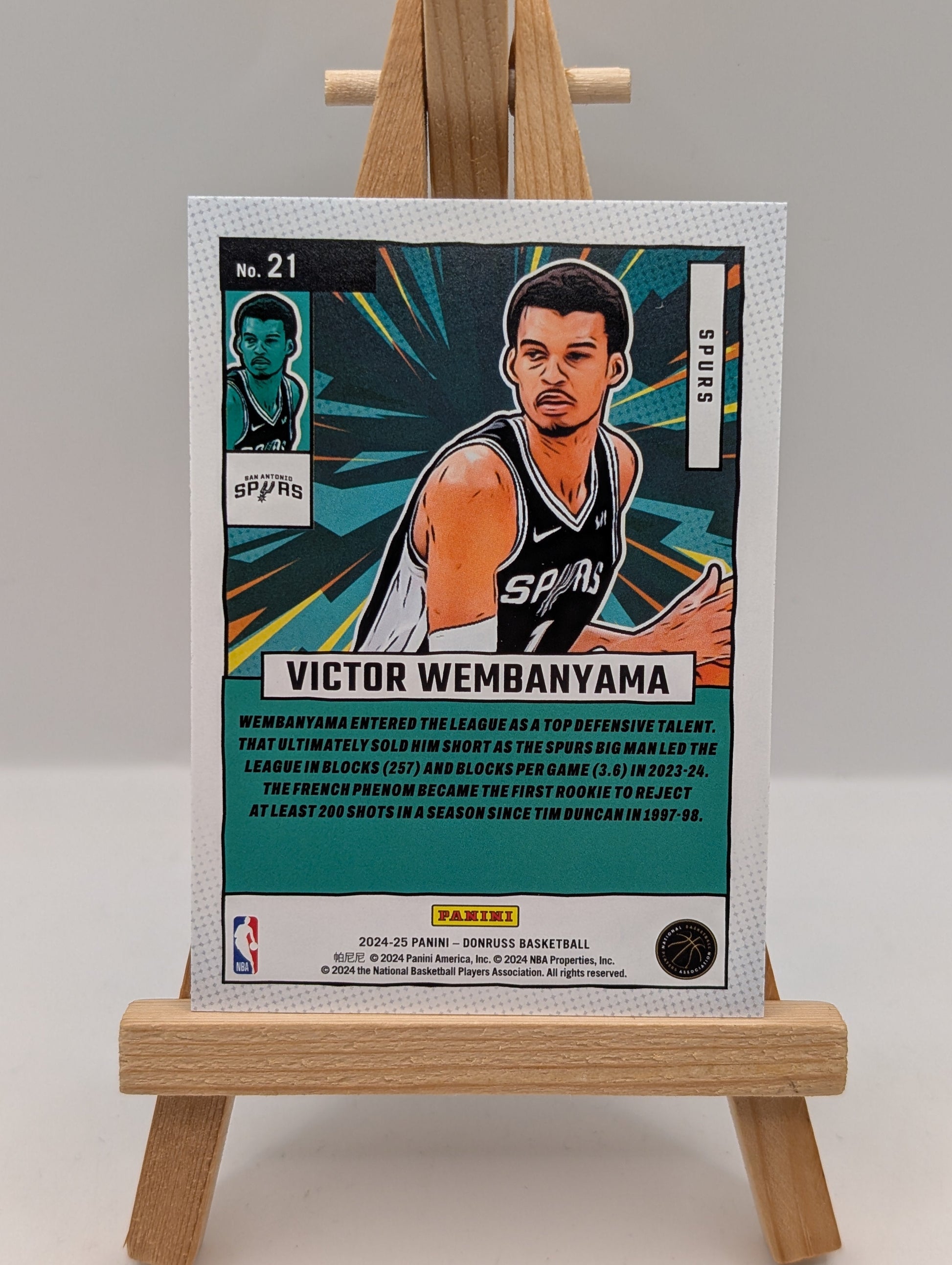 Victor Wembanyama 2024-25 Panini Donruss #21 Net Marvels Diamond Prizm Spurs FRENLY BRICKS - Open 7 Days