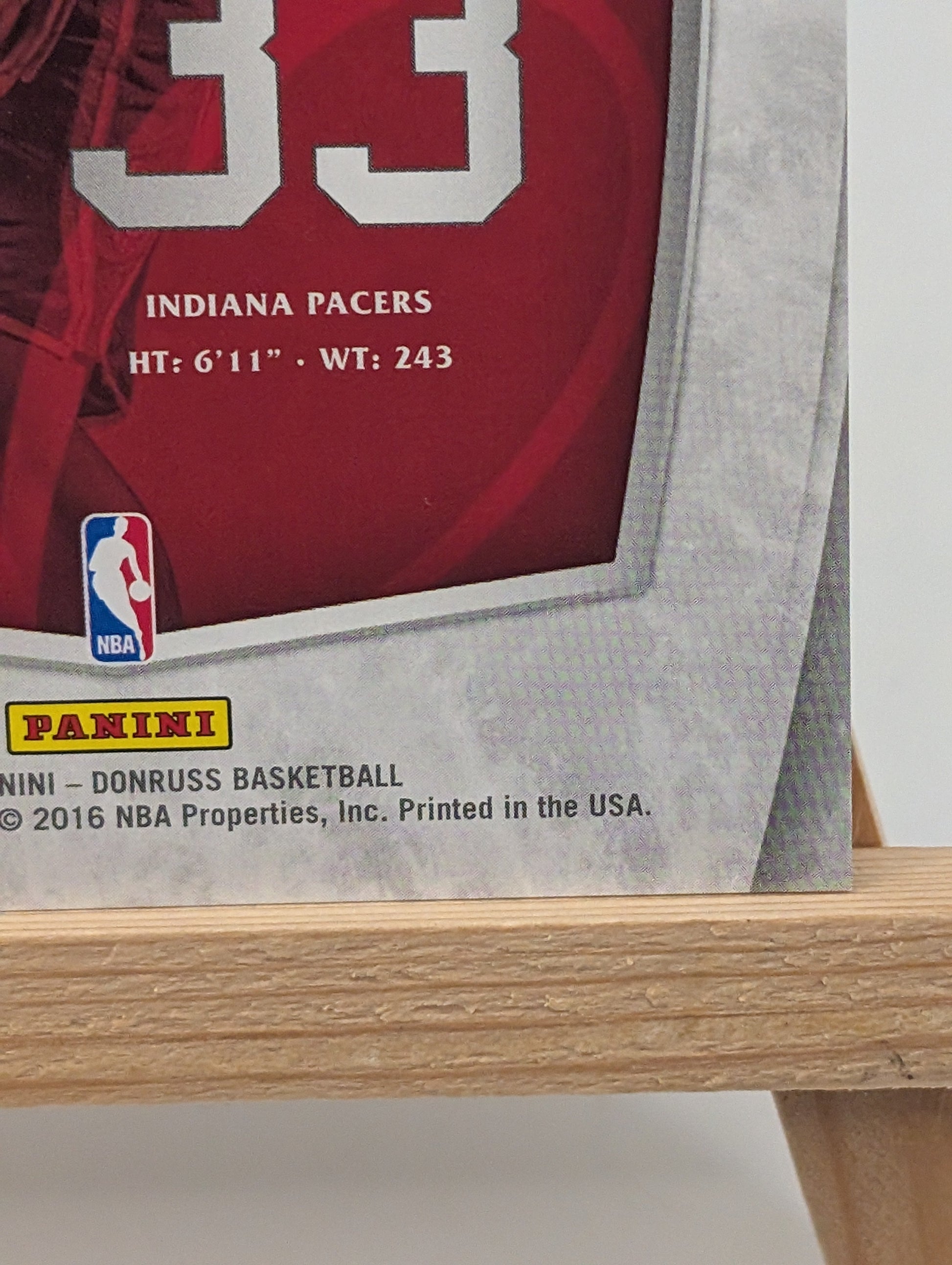 Myles Turner Donruss 15-16 #11 Franchise Futures Rookie Indiana Pacers FRENLY BRICKS - Open 7 Days