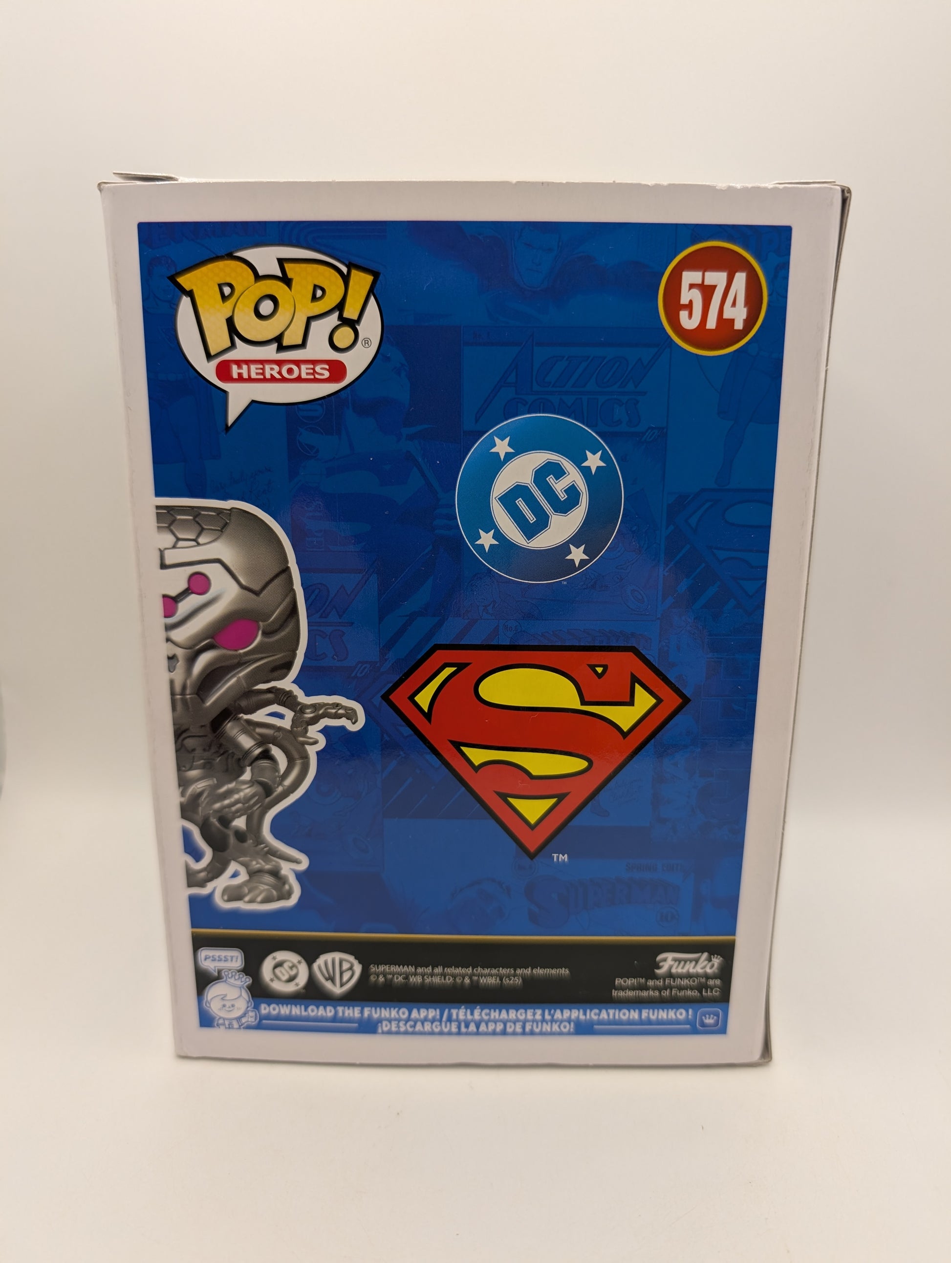 Funko Pop! DC Superman Brainiac #574 NYCC 2025 Shared Sticker