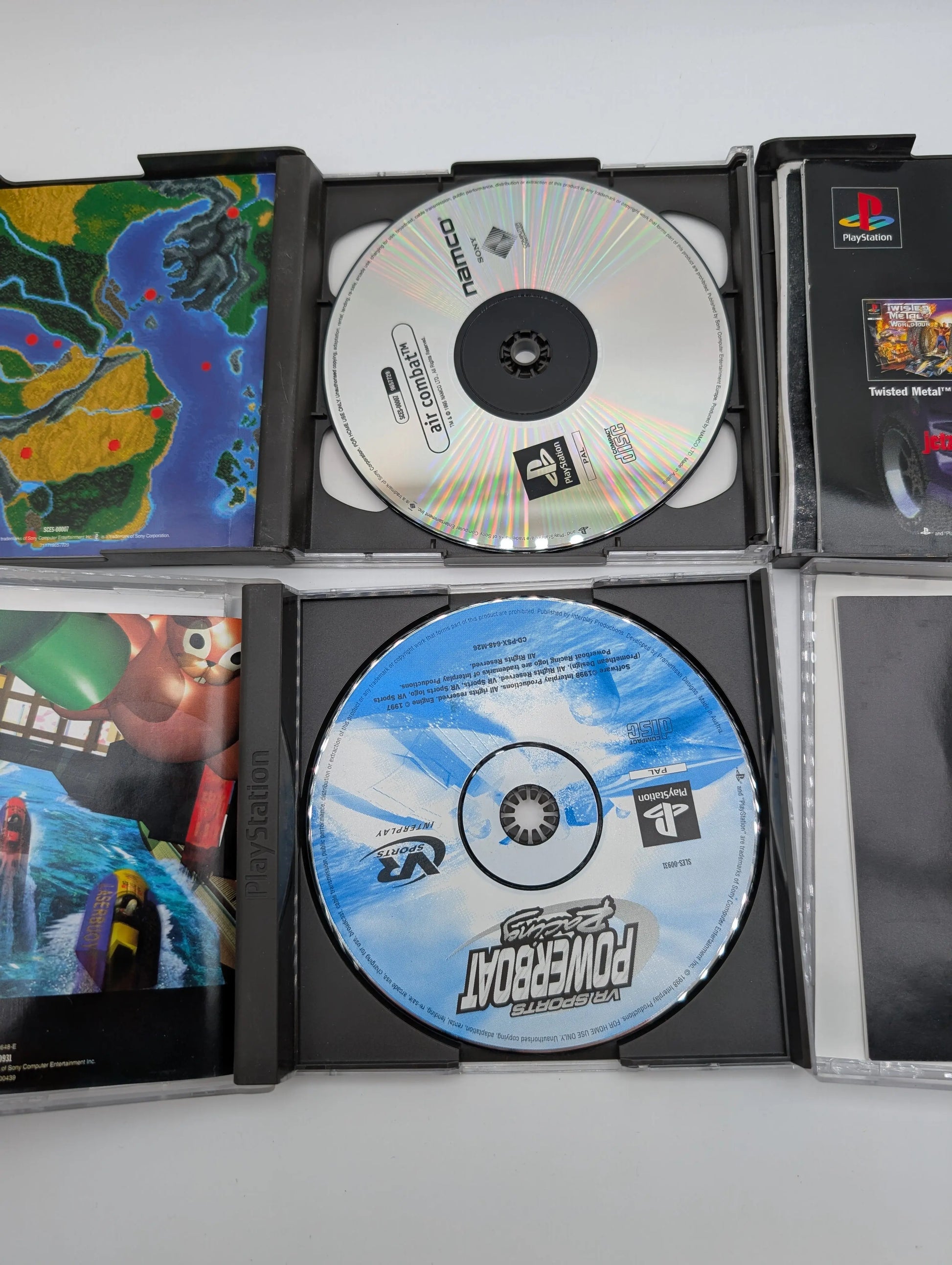 PS1 PlayStation 4x Game Lot Bundle Untested Racing Boating Games Used FRENLY BRICKS - Open 7 Days