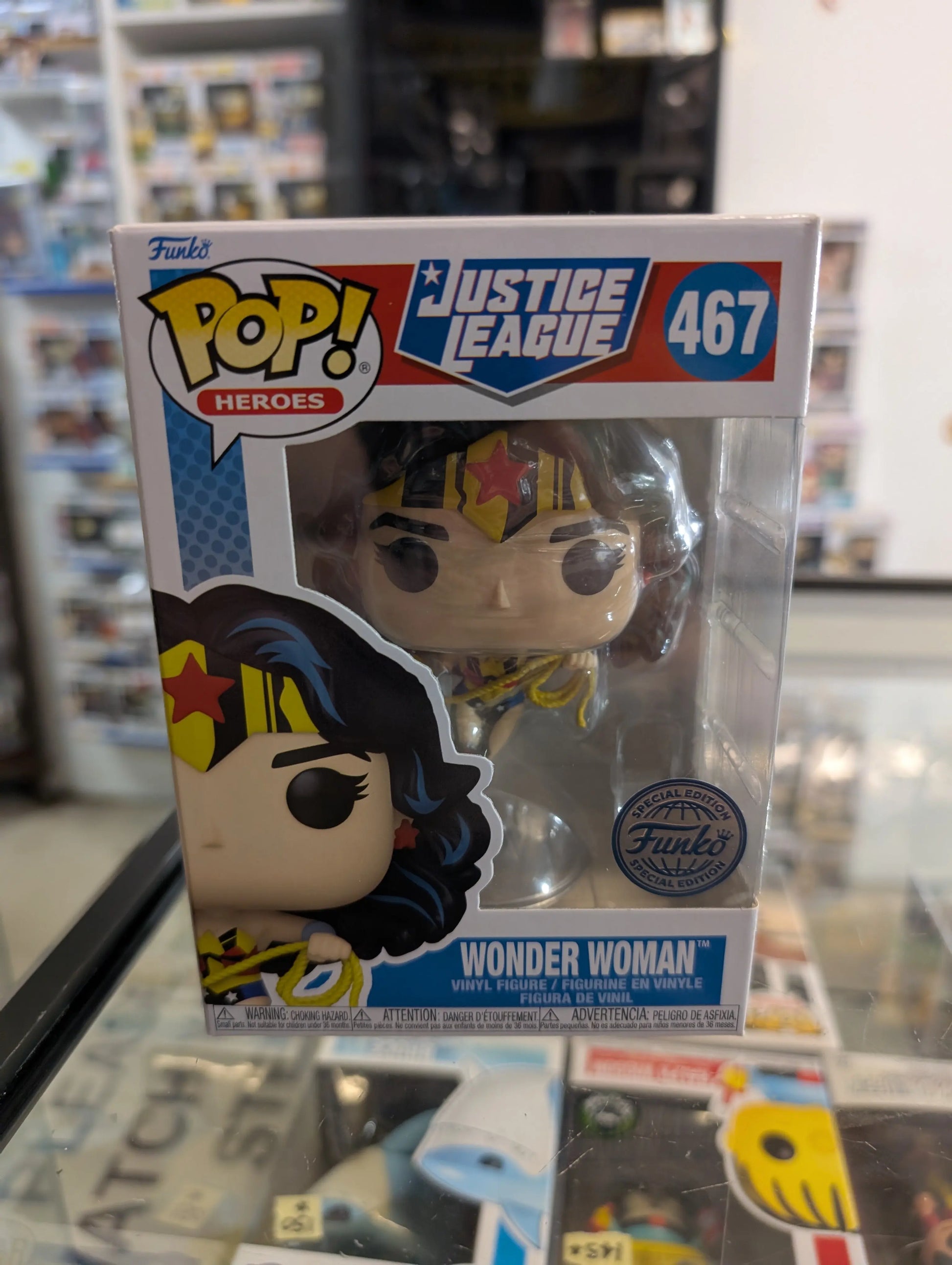 Funko Pop!  DC Universe - Wonder Woman  #467 FRENLY BRICKS - Open 7 Days