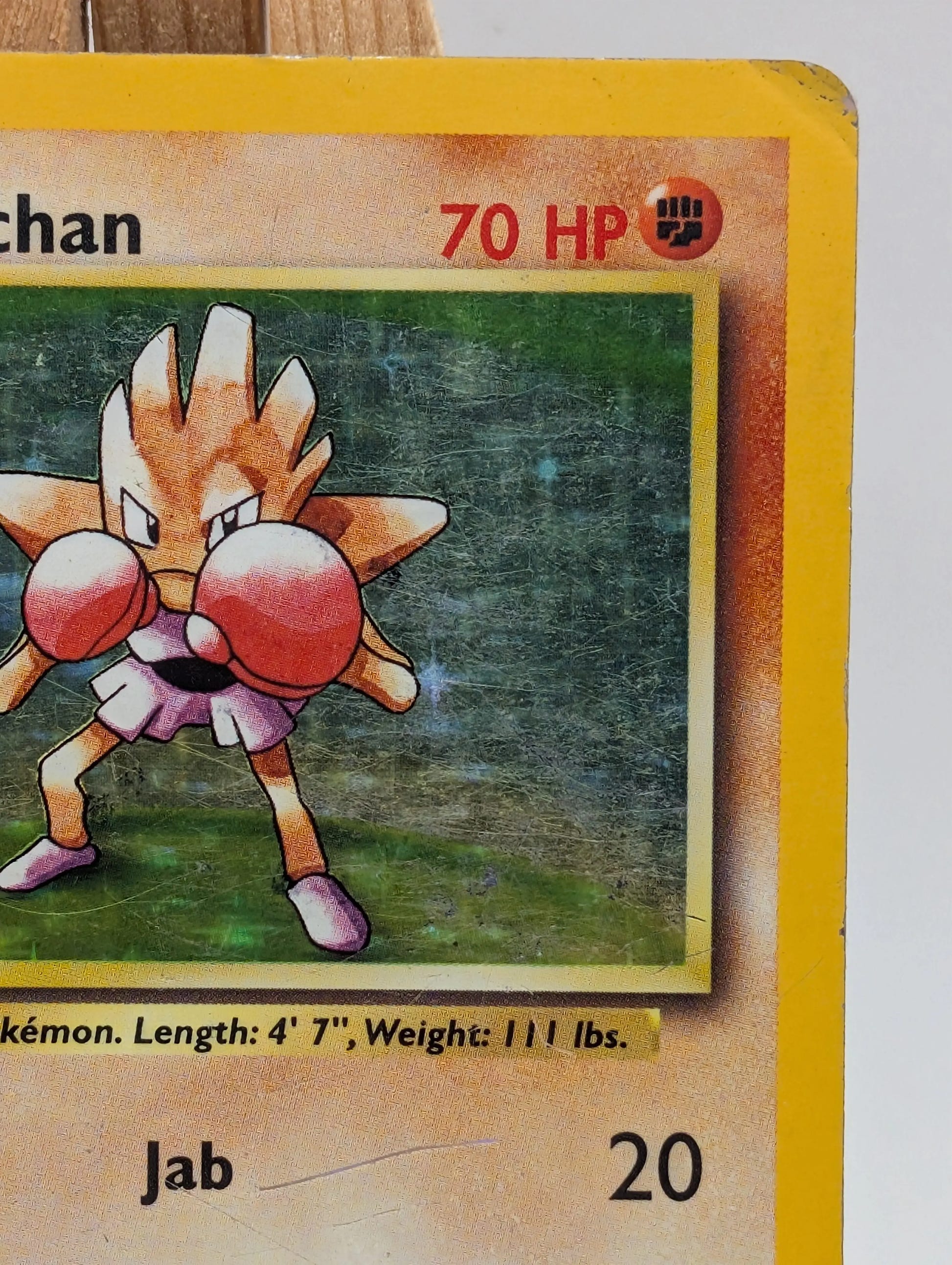 Pokémon TCG Hitmonchan Base Set 7/102 Holo Unlimited Holo Rare HP FRENLY BRICKS - Open 7 Days image 4