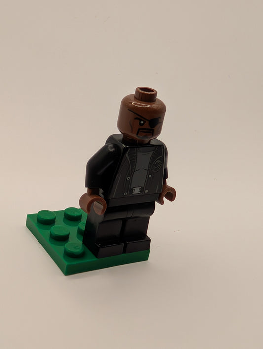 LEGO  Super Heroes Minifigure Nick Fury sh585a 76130 FRENLY BRICKS - Open 7 Days