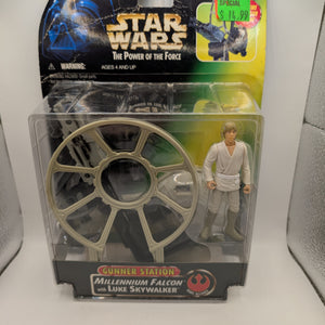 STAR WARS - KENNER - POTF - GUNNER STATION - MILLENNIUM FALCON Luke Skywalker