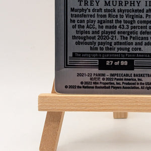 Trey Murphy III 2021-22 Impeccable Stainless Stars Autograph #'d l/99 Rookie RC FRENLY BRICKS - Open 7 Days