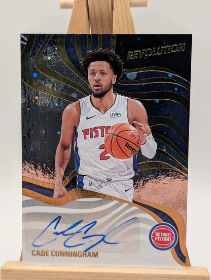 Cade Cunningham 2024-25 Panini Revolution - Cosmo /35 Auto Pistons SSP HIT FRENLY BRICKS - Open 7 Days
