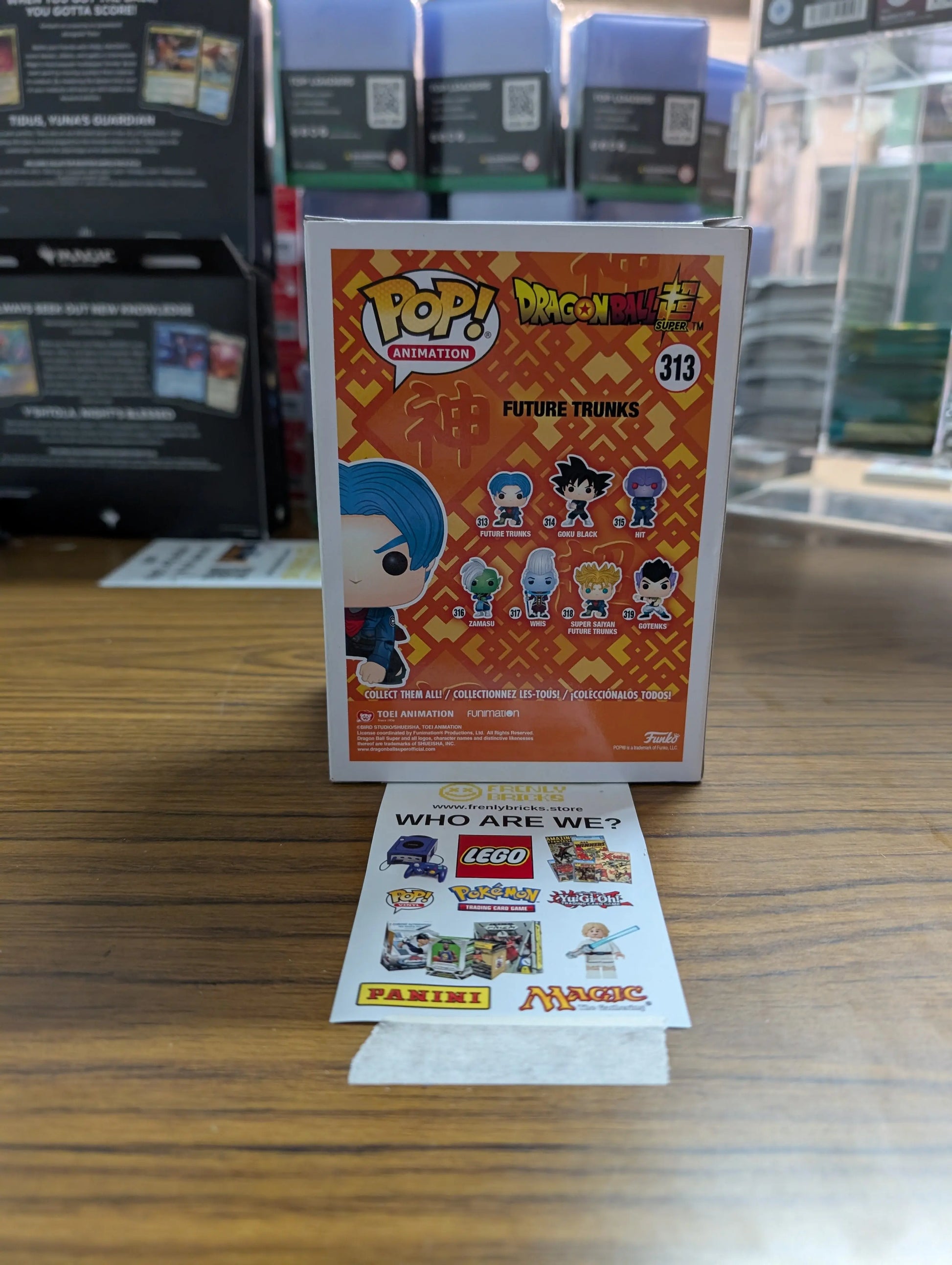 FUNKO Pop Vinyl Future Trunks #313 FRENLY BRICKS - Open 7 Days