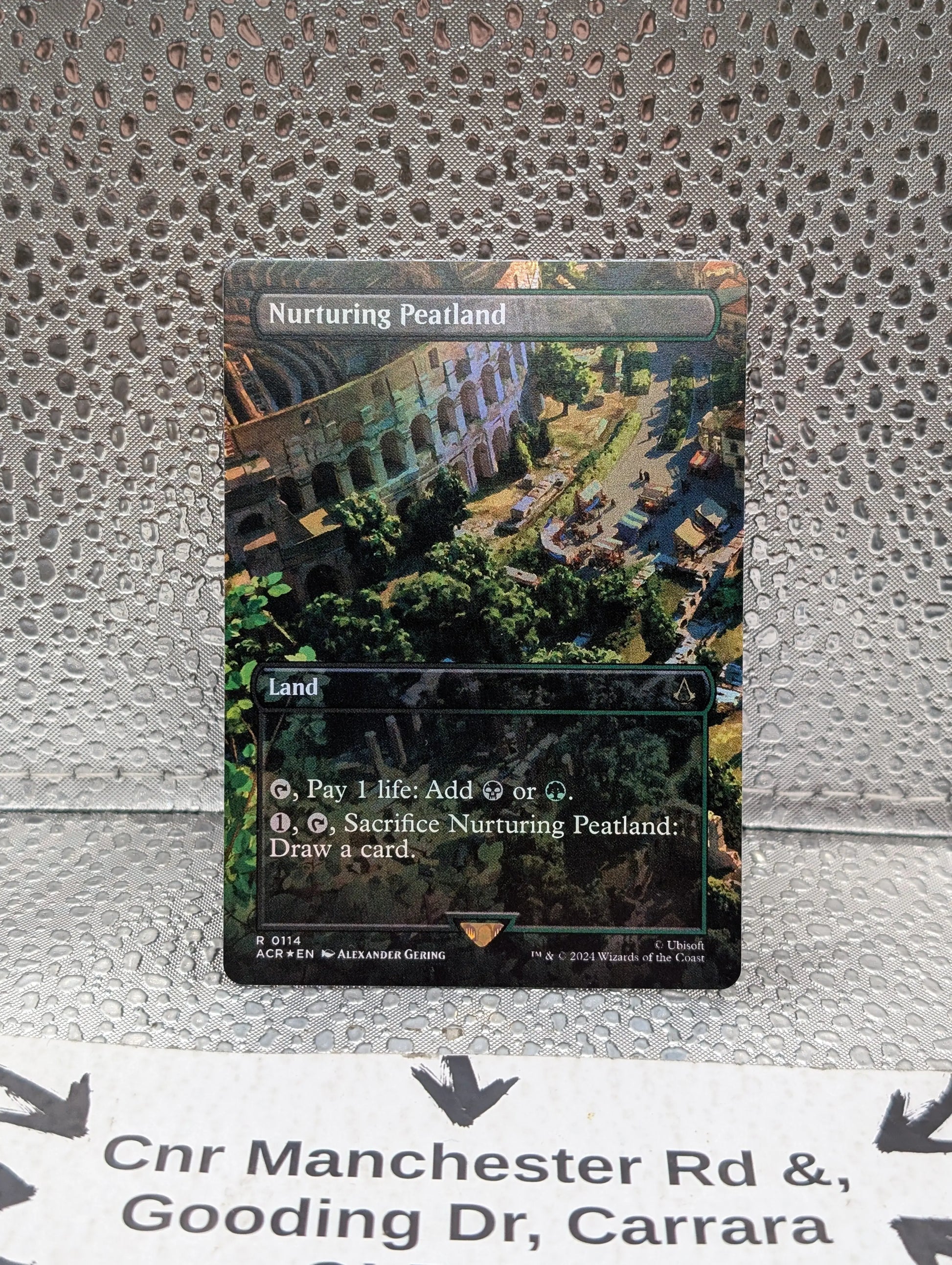 Nurturing Peatland foil borderless MTG single, UB: Assassins Creed, R 0114 FRENLY BRICKS - Open 7 Days