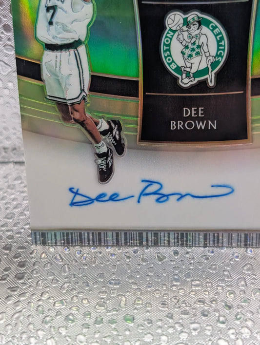 2018-19 Select In Flight Signatures Dee Brown /99 Celtics Green FRENLY BRICKS - Open 7 Days
