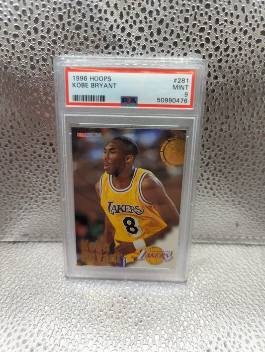 1996 Hoops Kobe Bryant #281 PSA 9 Graded FRENLY BRICKS - Open 7 Days