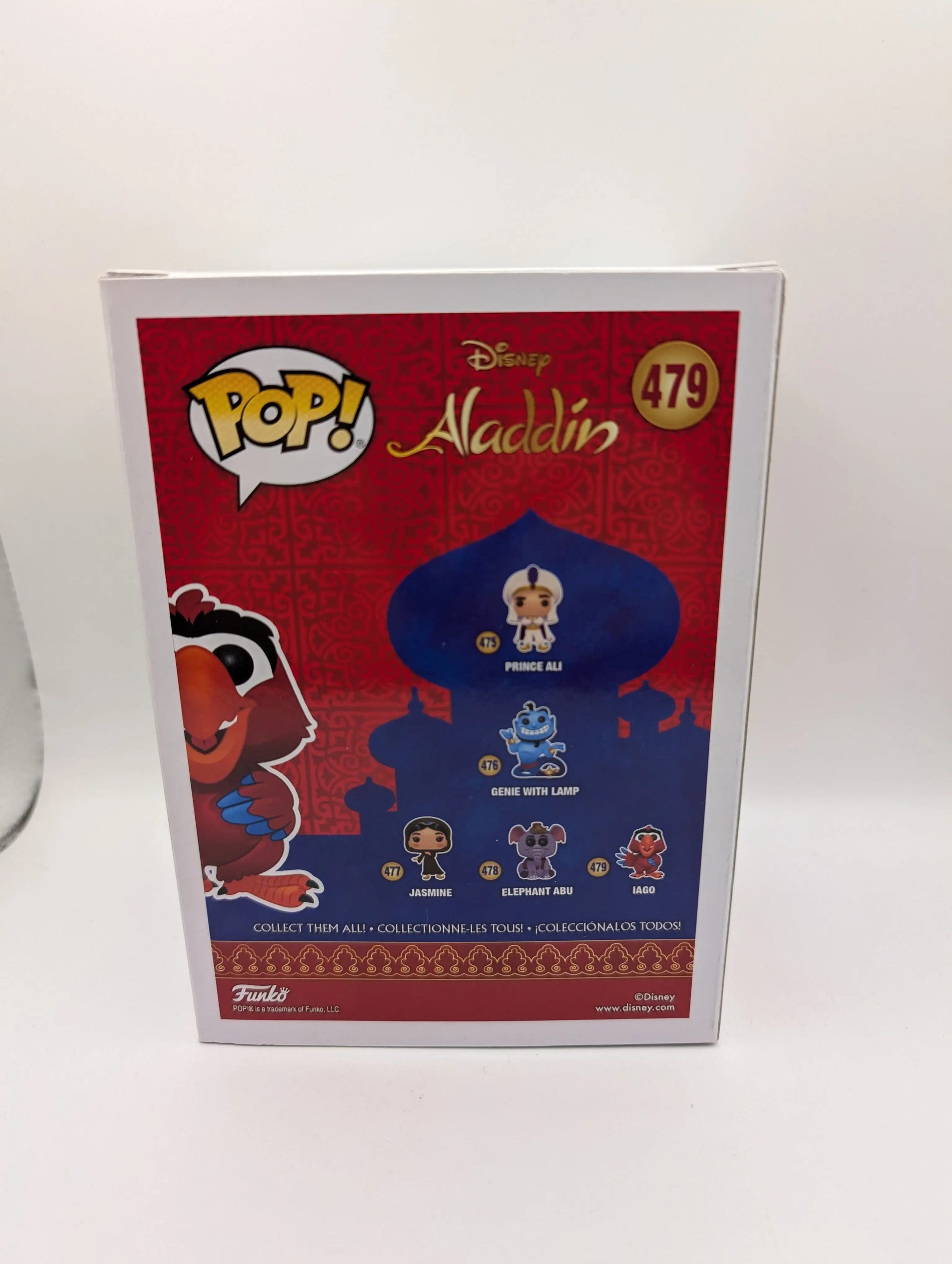 IAGO #479 FUNKO POP VINYL FIGURE DISNEY ALADDIN FRENLY BRICKS - Open 7 Days image 3