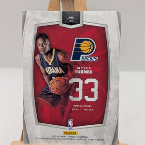 Myles Turner Donruss 15-16 #11 Franchise Futures Rookie Indiana Pacers FRENLY BRICKS - Open 7 Days