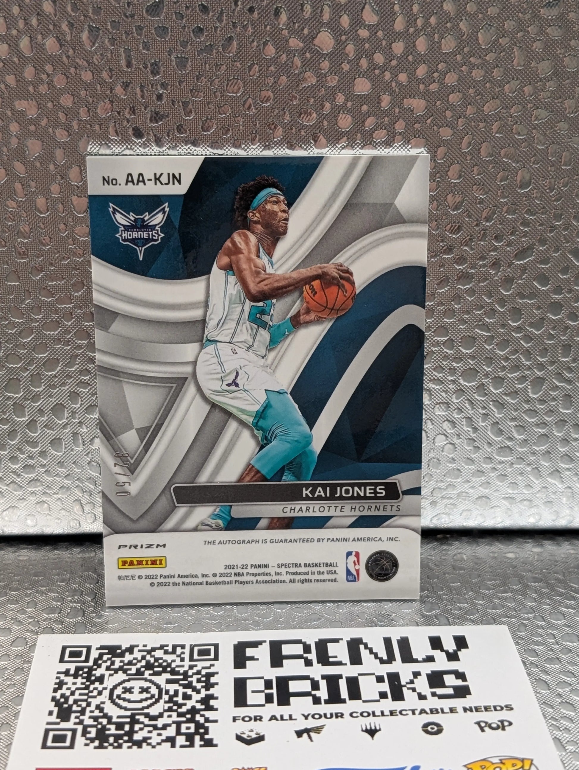 2021-22 Panini Spectra Aspiring Green Kai Jones RC Auto #AA-KJN /50 FRENLY BRICKS - Open 7 Days