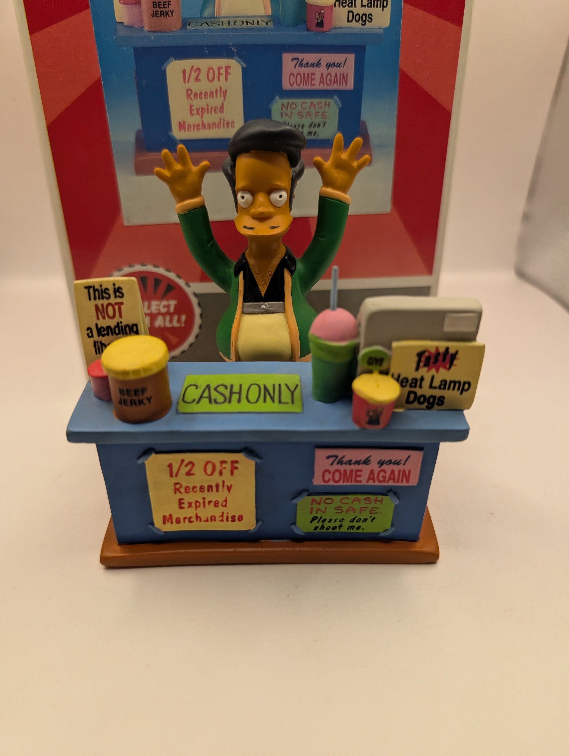 The Springfield Citizens Sculpture Collection “ Thank You, Come Again!” APU with box FRENLY BRICKS - Open 7 Days