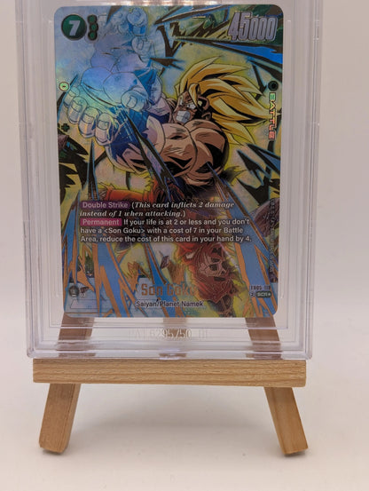 Son Goku FB05-119 SCR Alt Alternate Art DBS Fusion World New Adventure NM BGS 9.5 FRENLY BRICKS - Open 7 Days