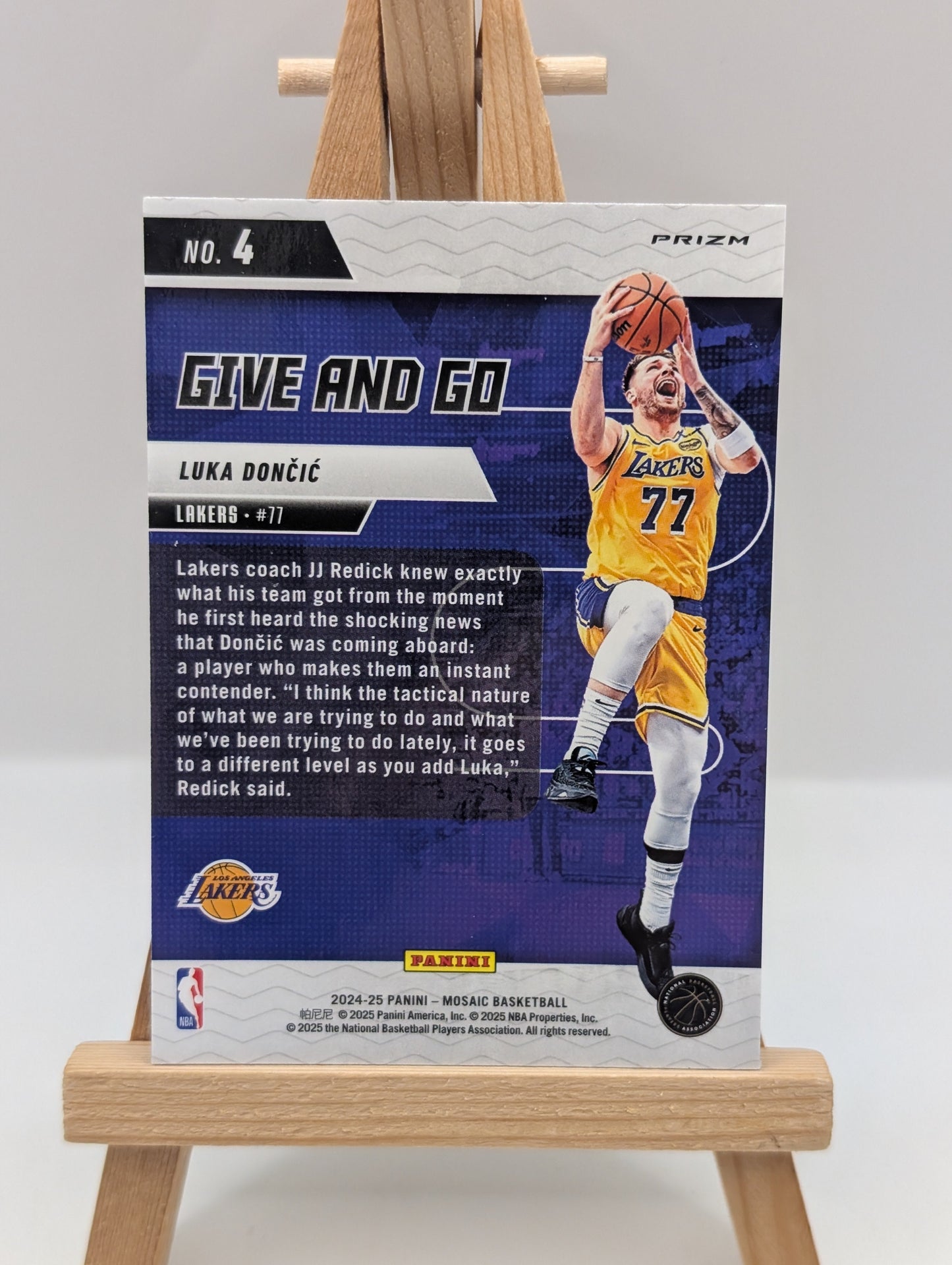 Luka Doncic RARE PURPLE MOSAIC REFRACTOR SSP LAKERS MINT FRENLY BRICKS - Open 7 Days