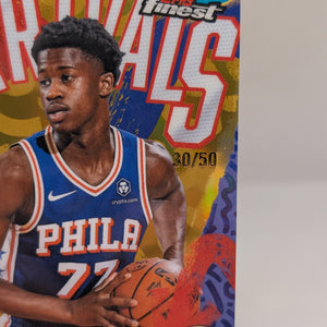 2025-26 Topps Finest VJ Edgecombe Arrivals RC Gold Refractor Rookie #/50 76ers FRENLY BRICKS - Open 7 Days