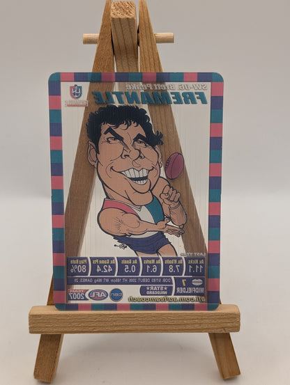 2007 AFL Teamcoach Trading Card Star Wild Card SW6 Brett Peake (Fremantle) FRENLY BRICKS - Open 7 Days