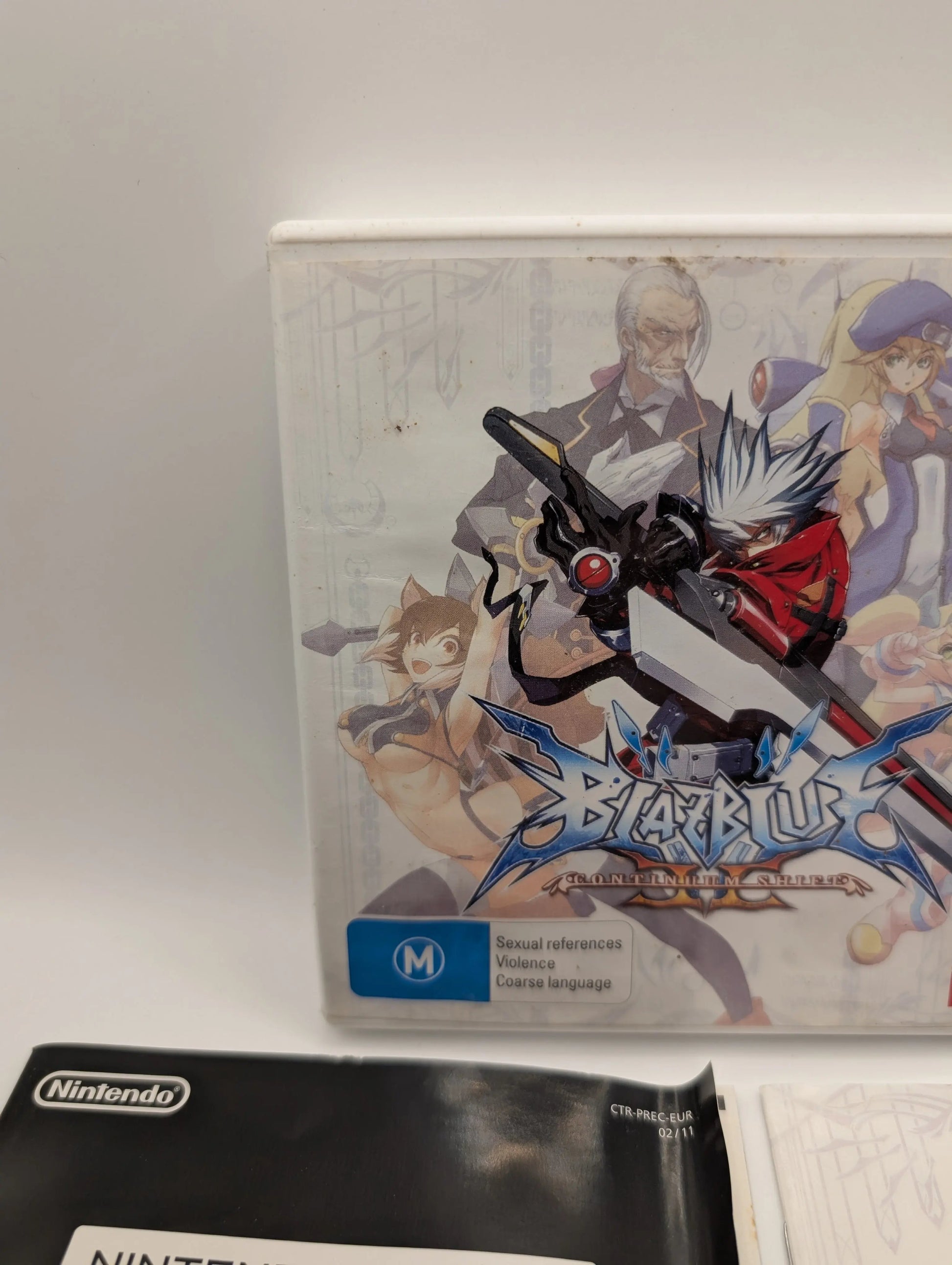 BlazBlue Continuum Shift II PAL Nintendo 3DS Used, Manual, Game, Case FRENLY BRICKS - Open 7 Days
