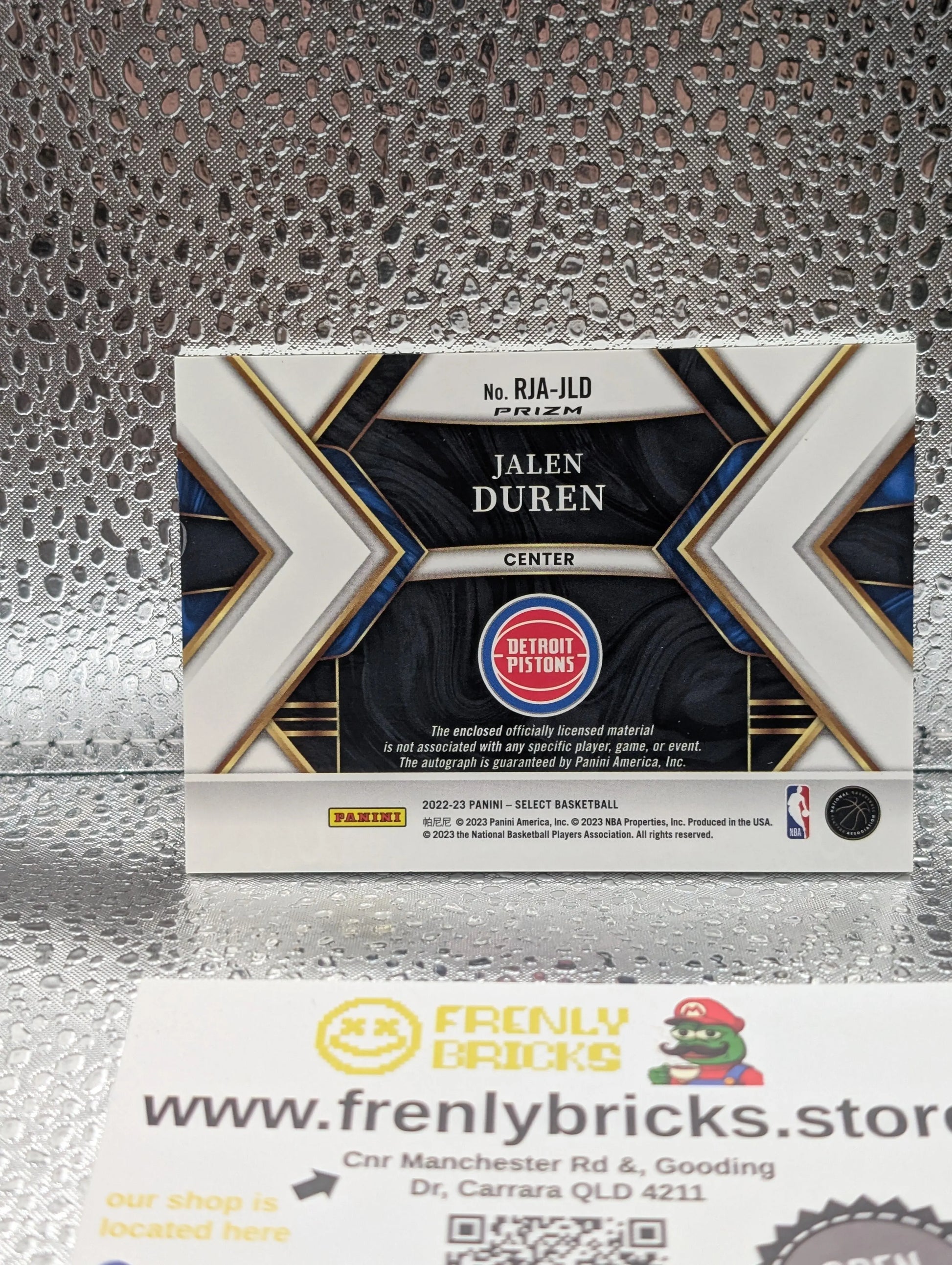 JALEN DUREN Select Red Wave RPA !! 2022- 23 ROOKIE RC Detroit FRENLY BRICKS - Open 7 Days