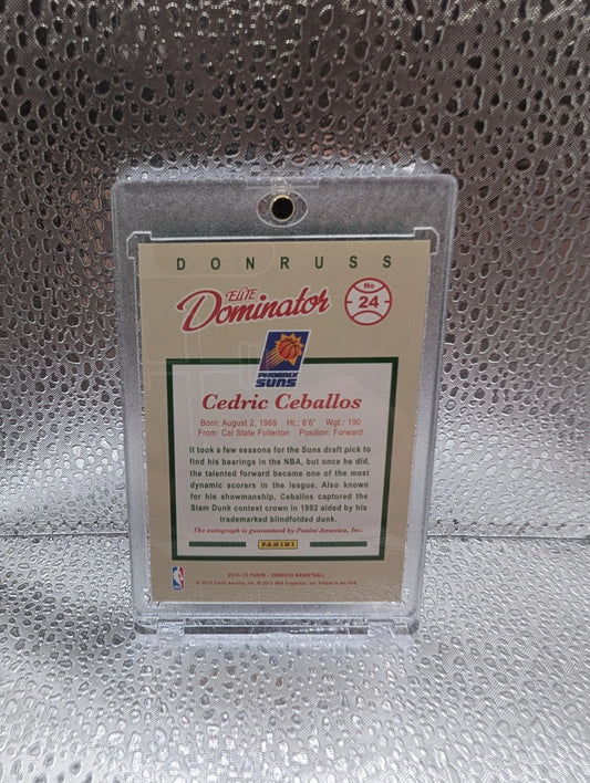 2014-15 Panini Donruss CEDRIC CEBALLOS Elite Dominator Autograph #/149 Suns FRENLY BRICKS - Open 7 Days
