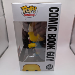 Comic Book Guy Pop 832 - The Simpsons Funko Pop! - 2020 Fall Conv FRENLY BRICKS - Open 7 Days