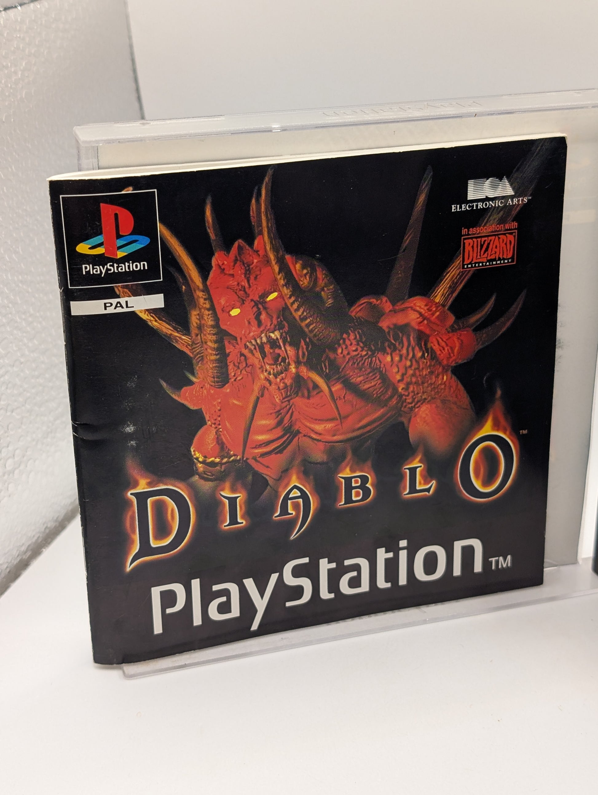 Diablo (Sony PlayStation PS1, 1998) Disc INC case, manual.