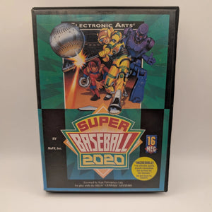 Super Baseball 2020 (Sega Genesis, 1993) Authentic Case & Game Cart SG Vintage FRENLY BRICKS - Open 7 Days