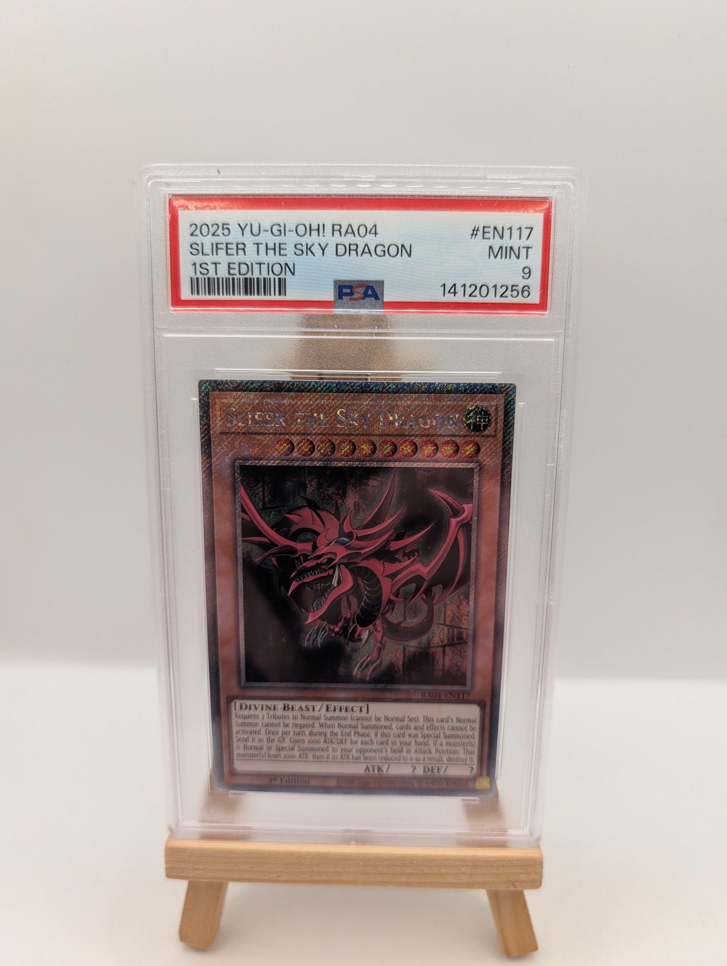 2025 YU-GI-OH! RA04-QUARTER CENTURY #EN117 SLIFER THE SKY DRAGON 1ST EDITION PSA 9 FRENLY BRICKS - Open 7 Days