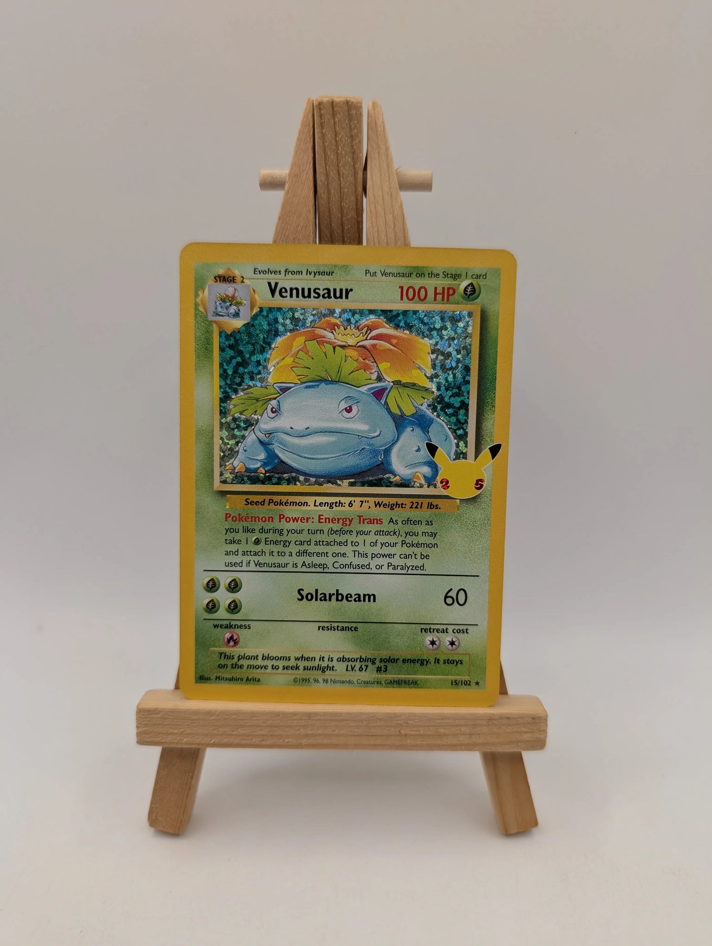 Pokémon Venusaur 15/102 Holo Celebrations 25th Anniversary Pokemon Card TCG FRENLY BRICKS - Open 7 Days