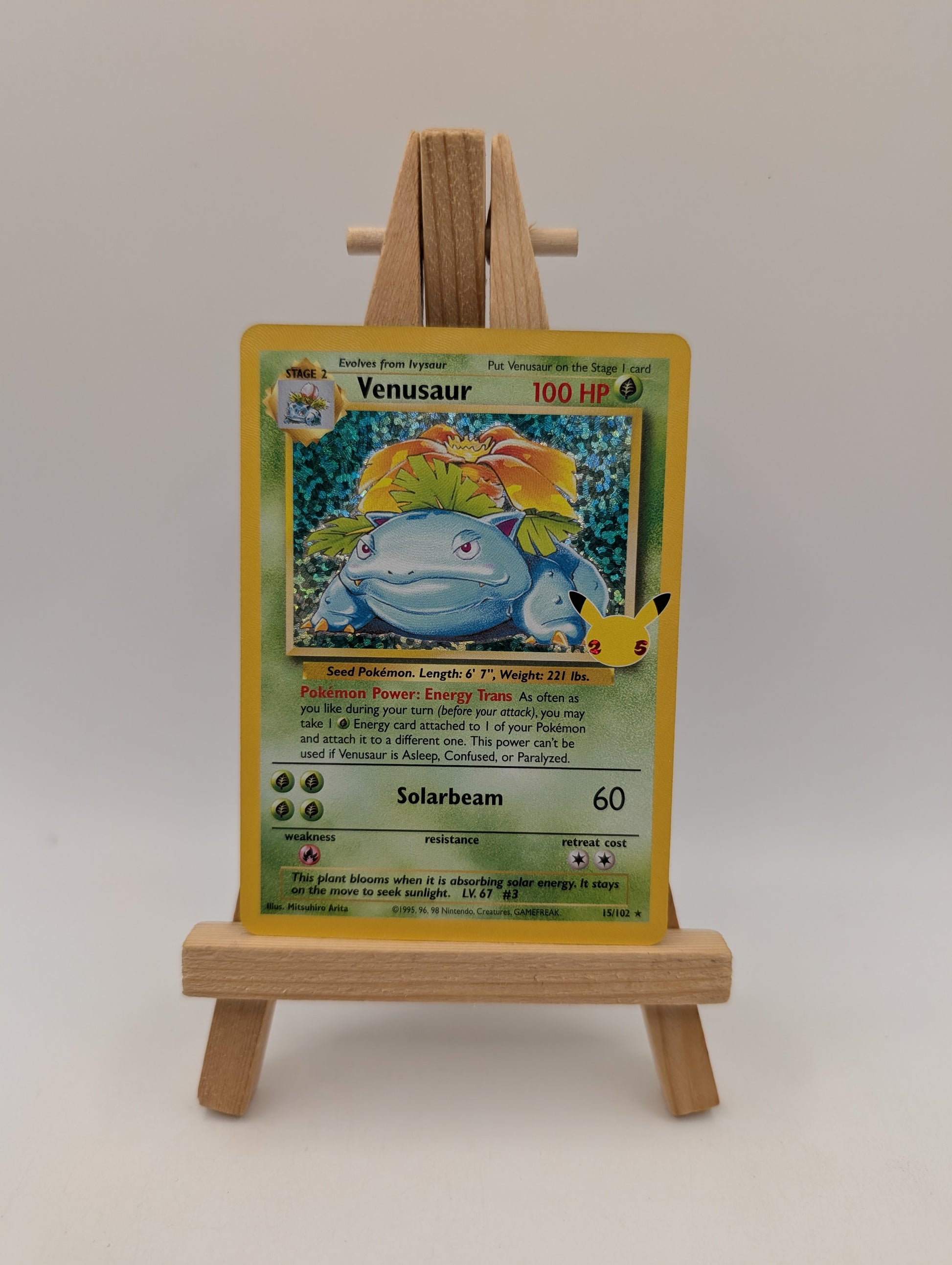 Pokémon Venusaur 15/102 Holo Celebrations 25th Anniversary Pokemon Card TCG