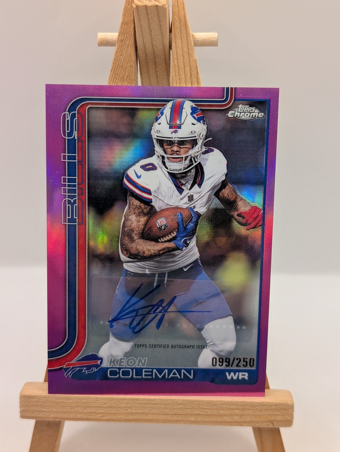 2025 Topps Chrome - Keon Coleman True  Magenta Refractor Auto /250 #BA-KC FRENLY BRICKS - Open 7 Days
