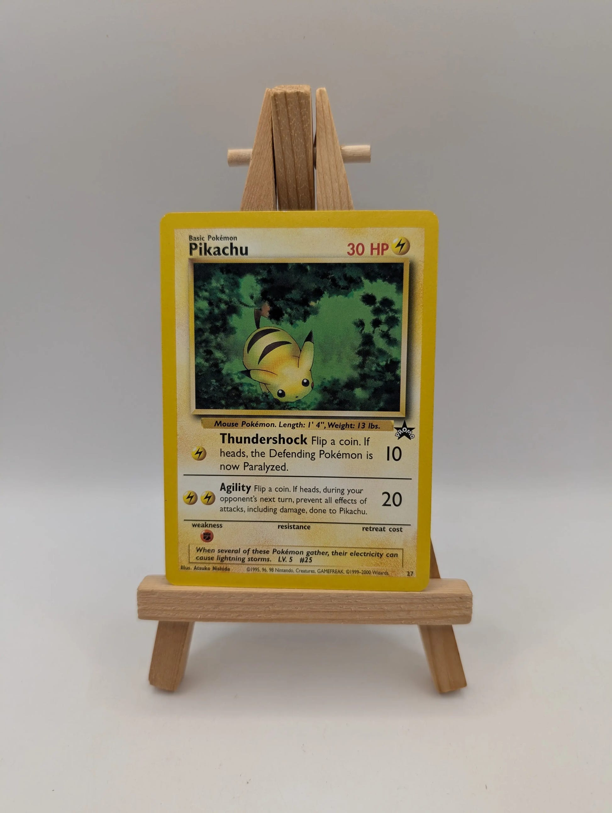 PIKACHU #27 Black Star Promo The Power Of One WOTC Original 2001 - Pokemon Card FRENLY BRICKS - Open 7 Days image 1